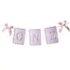 Banner Temático de Lazo para Silla Alta de 1 Año, Bandera para Fiesta de Primer Cumpleaños, Topper para Pastel, Sombrero de Cumpleaños Uno/Dos, Corona