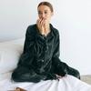 Conjunto de Duas Peças de Tricô Cardigan e Calça Outono Europeu e Americano 2025 para Uso Doméstico Feminino, Solto e Confortável