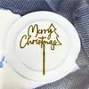 Estrelas, Flocos de Neve, Renas, Decorações de Bolo de Feliz Natal, Suprimentos de Festa de Sobremesa em Acrílico, Desconto por Quantidade