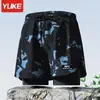 Bañadores para Hombre Adulto Doble Capa Estilo de Cinco Puntos Conjunto de Traje de Baño Anti-Vergüenza Nuevos Bañadores Profesionales