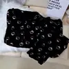 Pijama de seda helada acanalado de primavera, otoño, verano, moderno para mujer, cárdigan de manga larga con cuello en V, conjunto de ropa para el hogar estilo Chanel