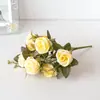 Novas Flores de Seda Rosas Simuladas, Flores Artificiais de Exportação, Rosas de Seattle, Buquês de Casamento, 6 Buquês