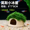 Musgo Especial para Paisajismo de Plantas de Acuario Plantas Acuáticas Plantas Reales Recipiente para Esconder Peces y Camarones Casa para Camarones Casa para Esconder Peces Pequeños Adornos Pequeños