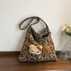 Bolsa Grande com Estampa de Leopardo para Mulheres, Nova Moda 2026 Bolsa de Ombro, Bolsa Tote de Ombro de Alta Qualidade para o Dia a Dia