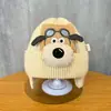 Chapéus infantis para outono e inverno, chapéus quentes e grossos, chapéus de tricô estilo piloto de cachorrinho, chapéus de lã para bebê, fornecidos pelo fabricante