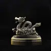 Una generación de regalos artesanales adornos cenicero encendedor personalidad creativa modelo Dragón Chino cenicero de metal al por mayor