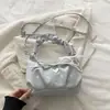Bolso de Mano de Moda Plisado Estilo Coreano para Mujer 2026 Nuevo Estampado Floral Bolso de Axila Bolso de Hombro Cruzado de Moda