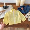 2026 Verano Nuevo Estilo Ropa Infantil Coreana Chaqueta con Cremallera para Niños y Niñas, Ropa Delgada con Dibujos de Osos Protección Solar para Edades 1-8