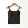 Regata Color Mel com Tecido Modal, Alças Duplas Color-Blocking, Lindo Design nas Costas, Camisole Feminina com Bojo, Regata Versátil, Verão 2026 H051419