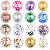 Amazon Globos Transparentes de Confeti y Brillantina de 12 Pulgadas Redondos Transparentes con Confeti de Colores Decoración de Cumpleaños