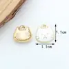 Tamaño pequeño Cabeza de gato Accesorios DIY Gato Aleación Goteo de aceite Funda para teléfono Accesorios para el cabello Pulsera Collar Colgante Llavero