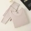 Conjunto Térmico de Roupa Íntima Slimming Sem Costura Modal Novo 2026 para Mulheres, Fino e Quente, Disponível para Atacado
