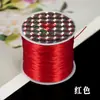 Fio Elástico Plano Colorido DIY Fio Elástico para Contas Budistas Fio para Joias de Cristal Fio Especial para Miçangas Pulseira Artesanal Resistente ao Desgaste