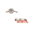 Anillos de Pareja Clásicos Japoneses y Coreanos Anillos de Boda Anillos de Boda Ajustables con Diamantes Populares en Xiaohongshu, Douyin, Kuaishou