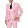 Traje de Vestir de Botón Único Hecho a Medida para Comercio Exterior Transfronterizo con Impresión Digital, Traje de Tres Piezas Hecho a Medida para Hombre