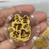 Shuibeike Mesmo Estilo Ouro Puro 2mg Riqueza Princesa Por Favor Fique Rica Riqueza Adesivo de Celular Presente Promocional Atacado