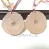 Pingente com Lema de Seis Caracteres em Jade Afegão Natural, Colar de Lótus com Oito Tesouros em Jade Azul e Branco, Pingente de Jade para Hanfu