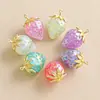 Nuevo Colgante de Fresa Belleza Helada de Gama Alta de Heidi Cadena para Teléfono Llavero Colgante DIY Materiales para Joyería