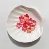 Nuevo Estilo Flor de Cerezo Estampada en Oro con Bordes Dorados y Plateados 15 mm Pétalos Perlados de Dos Tonos Materiales Hechos a Mano para Bricolaje Accesorios para el Cabello de Estilo Antiguo Ramo