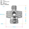 Estabilizador de Acero Inoxidable Accesorios para Jaula de Conejos Soporte en L de Doble Cabeza Tornillo para Cámara de Trípode de 1/4 a 1/4 a 3/8