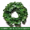 Simulação de Rattan Folha Verde Rattan Decorativo Plástico Planta Tubo de Água Planta Rastejante Enrolamento Flor Artificial Trepadeira Folha de Uva Decoração