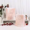 Bolsa de Regalo con Bendición de Texto Fresca y Sencilla Estilo Sal, Bolsa de Empaque de Regalo para Niños, Bolso de Mano, Bolsa de Papel Kraft, Gran Capacidad