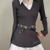 Cinturón Retro para Chica Caliente Estilo Americano Cinturón de Moda para Mujer Diseño Tallado Sentido Cinturón de Vestir Y2K Nicho Personalidad Combinación Cinturón