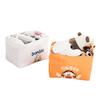 Cesta de Almacenamiento de Dibujos Animados Caja de Almacenamiento de Juguetes para Niños Cesto para Ropa Sucia Cesta Ajustada Tela Acolchada Gran Capacidad Bolsa de Almacenamiento