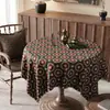 Mantel vintage estilo francés, impermeable y resistente al aceite, no necesita lavado, modelo nuevo 2025, lujo ligero con un toque de alta gama, mantel y protector para mesa de café