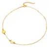 Moda Transfronteriza Europea y Americana Joyería Popular Collar Sencillo de Luna y Estrella Cadena para Clavícula Acero Inoxidable Collar Corto para Mujer