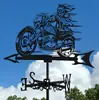 Explosiones Transfronterizas de Amazon Artesanías de Metal Pintura en Aerosol Decoración de Techos Veletas Adornos Arte de Hierro para Exteriores de Patio