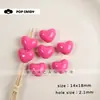 Joias Artesanais DIY com Contas Coloridas de Acrílico Coração de Tamanho Médio Contas Soltas Acessórios de Material Artesanal Bolsa Acessórios de Pingente
