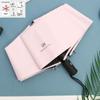 Paraguas automático para mujer, estudiante, de goma negra, protección solar, protección UV, plegable, para hombre, para sol y lluvia, grande, de fábrica