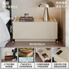 Mesita de noche moderna minimalista estilo italiano, nuevo modelo 2026, para uso doméstico, dormitorio, madera maciza, con un toque de lujo y una sensación de alta gama