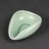 Herramientas para Ceremonia del Té Cerámica Tang Song Juego de Té Kung Fu Piezas de Repuesto Adornos para Bandeja de Té Porcelana Blanca Retro Cuchara de Té de Porcelana Azul y Blanca Recipiente para Té Cuchara para Té Utensilios de Té