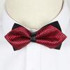 Pajarita de boda para hombre, traje formal, estilo británico coreano, pajarita para novio, pajarita negra para padrino.