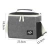 Bolsa Térmica para Almoço Color Block Catiônica Transfronteiriça, Bolsa de Gelo Quadrada Simples e Estilosa, Bolsa de Mão Portátil, Bolsa Térmica para Almoço de Viagem