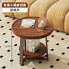 Mesa de centro para sala de estar de apartamento pequeño de lujo ligero mesa pequeña mesa simple moderna para el hogar mesa de centro redonda pequeña mesa auxiliar pequeña para sofá del hogar
