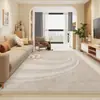 Terciopelo de Cristal Estilo Lujo Ligero Color Crema Alfombra para Sala de Estar Alfombrilla para Sofá Mesa de Café Alfombra de Área Grande Dormitorio Mesita de Noche Fácil de Cuidar