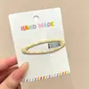Pinza para el pelo versátil y elegante para mujer, pasador ovalado colorido de alta gama, nuevo modelo estilo coreano 2026, accesorio para el pelo tipo BB clip sin marca