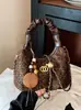 Yaozi 2026 outono precoce nova bolsa casual e simples moderna com estampa de leopardo bolsa transversal versátil bolsa de mão da moda formato de bolinho