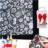 Manta multifuncional, dibujada a mano, en blanco y negro, para uso doméstico, adecuada para siestas, venta al por mayor, con dibujos lineales, diseños casuales, DIY y creativos