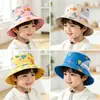 Sombrero de Pescador de Dinosaurio de Verano para Niños Protección Solar Parasol para Niños y Niñas Lindo Sombrero de Cubo de Dibujos Animados Malla Transpirable Sombrero de Sol para Bebé