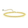 Pulsera de Cadena de Bolas de Acero Inoxidable Amazon para Mujer, Estilo Europeo y Americano, Cadena Simple, Cadena Serpiente Plana, Cadena Eslabón Ovalado, Set Versátil de Joyería
