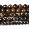Pulsera de cuentas sueltas de piedra de ojo de tigre azul y amarillo, semiterminada, con cuentas de comercio Ming fundido, accesorios de bricolaje al por mayor