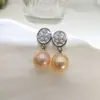 Brincos de Prata 925 com Agulha e Pérolas Naturais, Design Nicho para o Dia a Dia, Brincos Doces de Luxo Leve para Mulheres, Pérolas Keshi