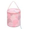 Suministro Exclusivo Transfronterizo de Cubos de Almacenamiento de Lana con Agujeros y Diseños Impresos, Bolsas de Almacenamiento Tejidas a Mano para el Hogar, Cajas de Almacenamiento Portátiles para Viajes