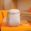 Fabricante de Bolsos de Cuero Genuino Transfronterizos para Mujer al por Mayor Bolso Retro para Teléfono Móvil de Mujer Bolso Cruzado Mini Bolso de Hombro Estilo Occidental con Textura