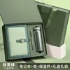 Caja de Regalo con Cuaderno de Tapa Blanda, Cuaderno A5 Espesado Personalizado para Notas de Reunión con Logo, Souvenir de Lujo
