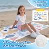 [Modelo de Colaboración para Piscina] Poncho de Microfibra con Broche del Fabricante Original, Toalla de Playa y Toalla de Baño Anticaída para Niños